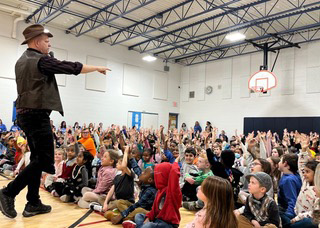 Bring Doug Scheer's "Les Troubles PI" Conflict Resolution Assembly Show to your elementary school.
