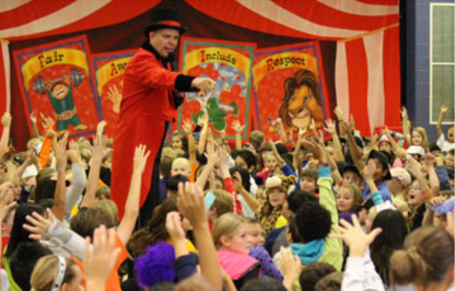 In Scheer Genius's Diversity Circus Assembly Show, magician Doug Scheer updates popular old magic tricks.