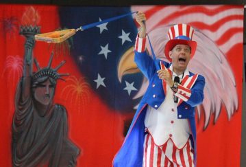 Uncle Sam's Comedy Jam Assembly Show is the perfect school assembly show to teach about The US Constitution and Bill of Rights.