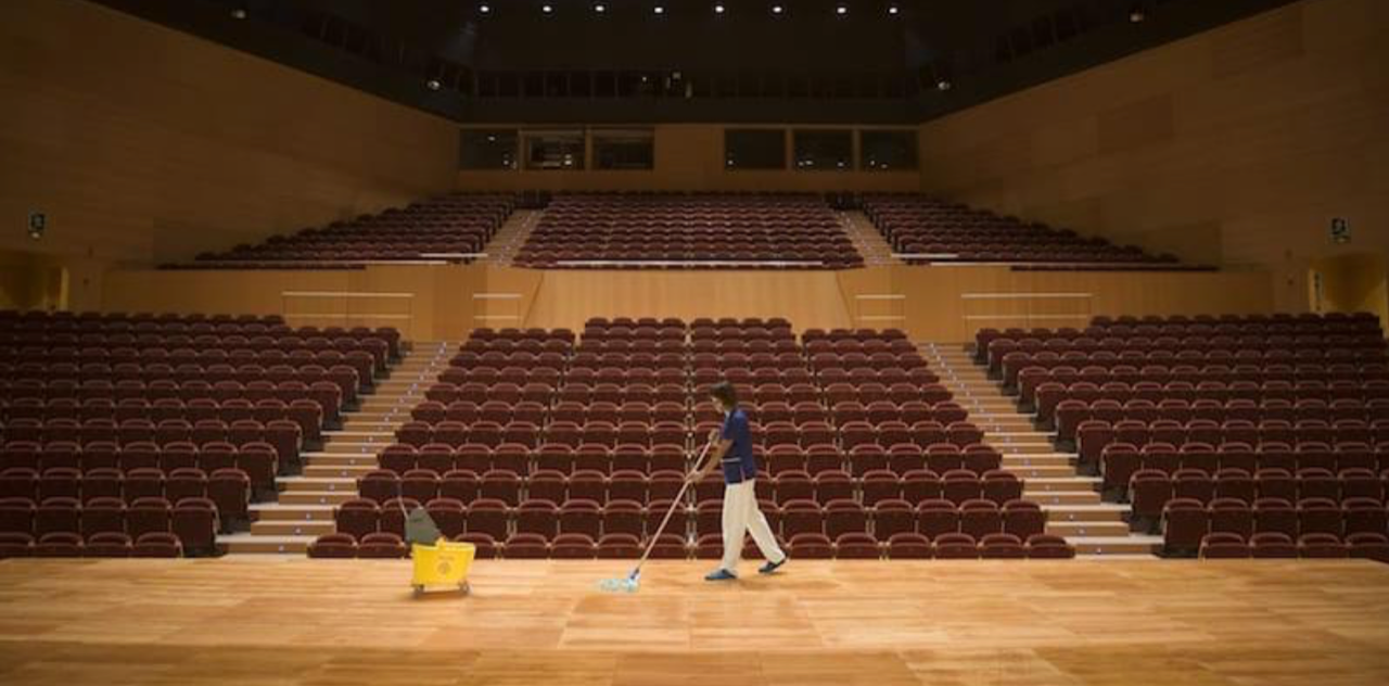 Some elementary assembly shows are held in the local high school's auditorium where getting ready can be a huge, but often thankless, job.